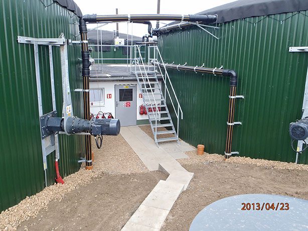 Individual Biogas Plant in Detenice, Tschechien